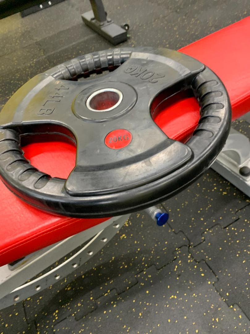 3割引　3グリップラバープレート　２０㎏４枚