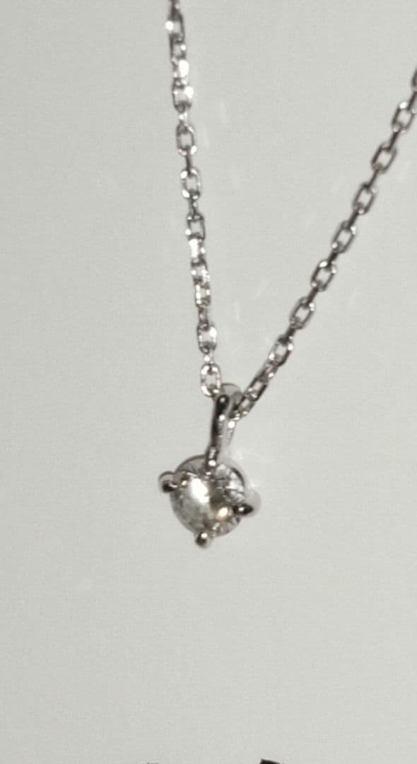 ete　 ネックレス ブライト　プラチナ 0.06ct