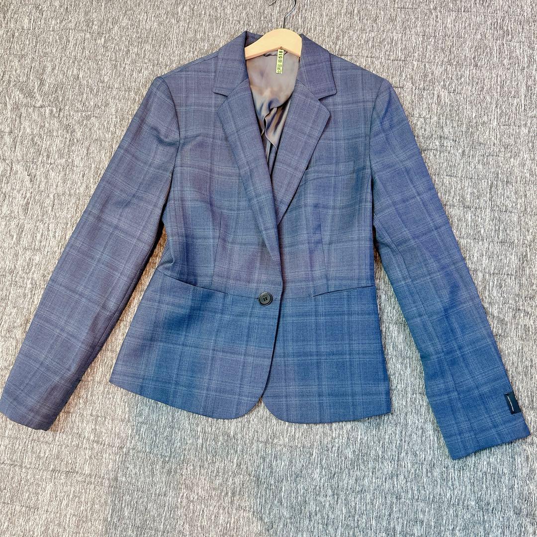 【美品】ザスーツカンパニー　スカートスーツ　REDA チェック