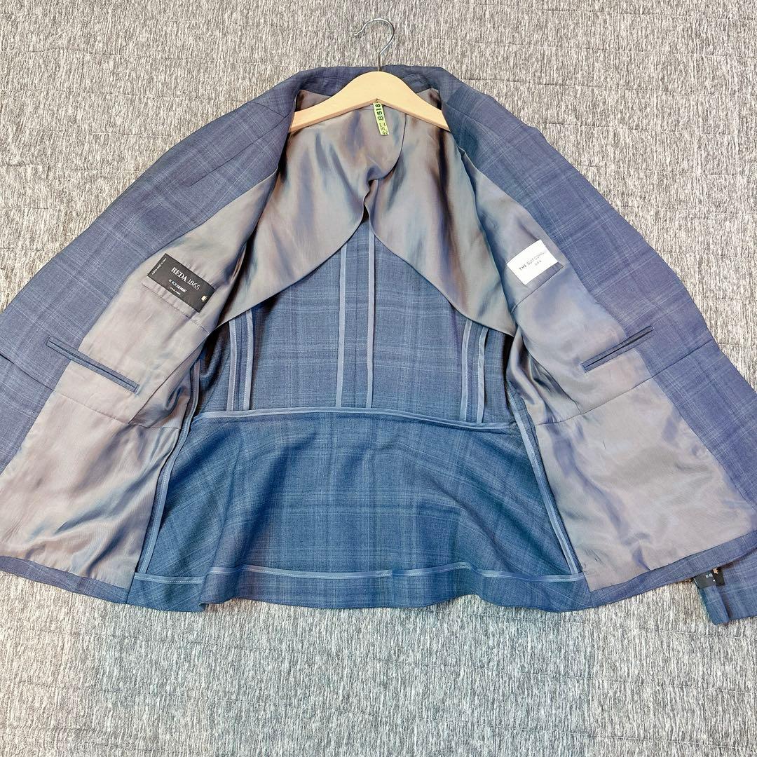 【美品】ザスーツカンパニー　スカートスーツ　REDA チェック