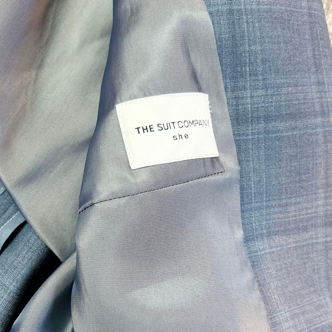 【美品】ザスーツカンパニー　スカートスーツ　REDA チェック