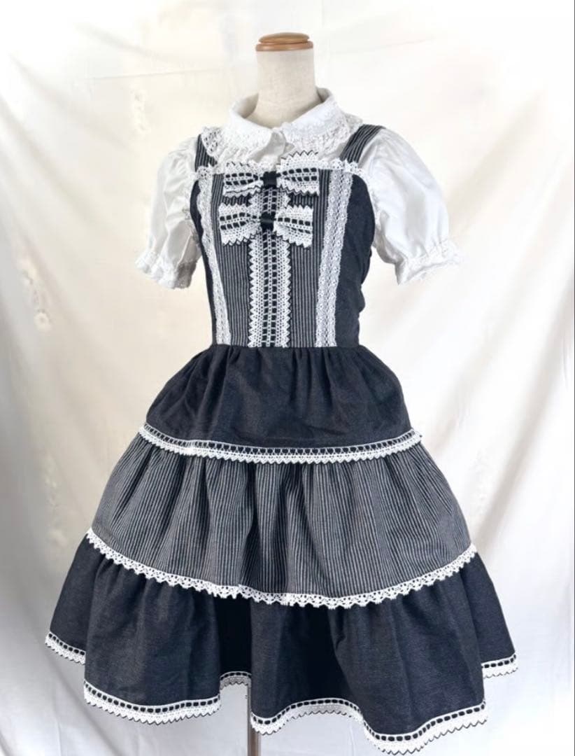 【Moonrise Theater】ドーリーデニム ジャンパースカート