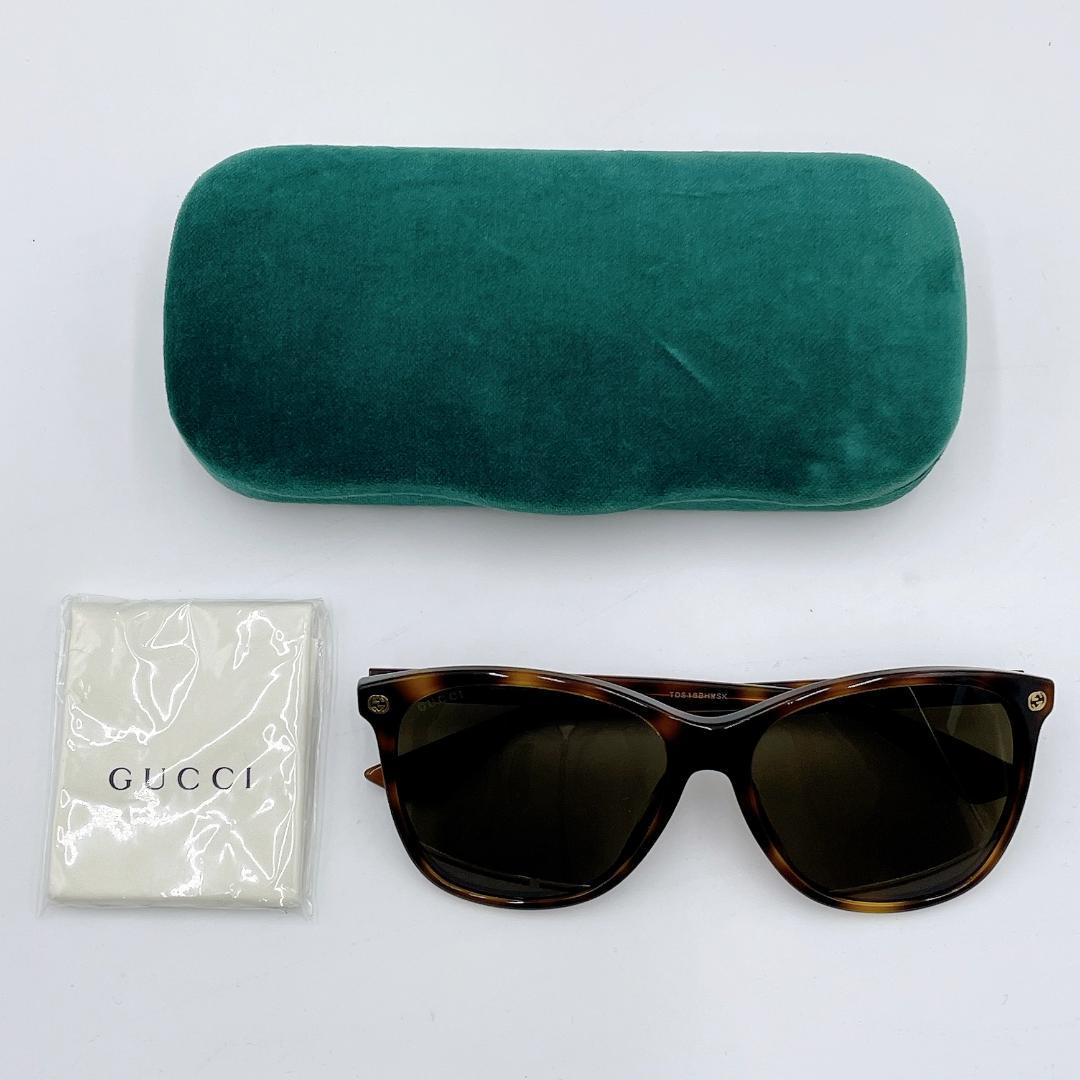 美品 GUCCI サングラス ウェリントン ビー インターロッキングm505