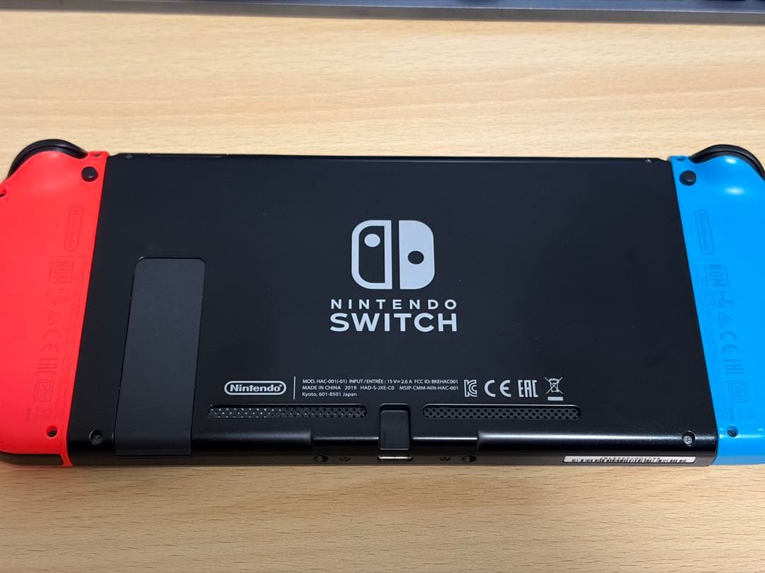 中古　Nintendo Switch 本体 青/赤 バッテリー強化版