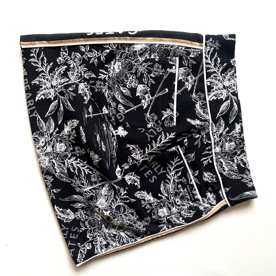 Pearlygates パーリーゲイツ　花柄　セットアップ　ゴルフ　ブラック　黒