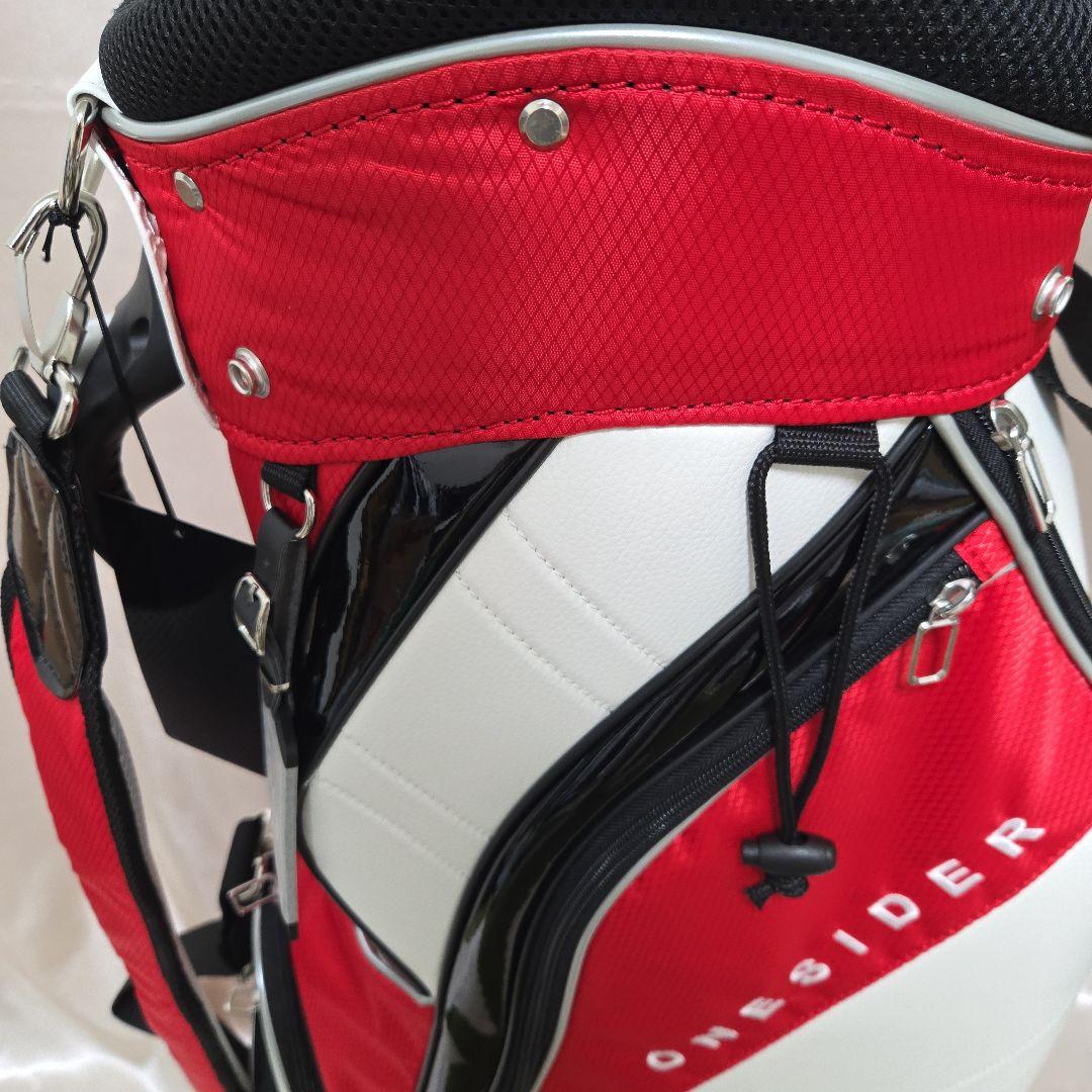 ONESIDER ゴルフキャディバッグ 9.0インチ レッド×ブラック