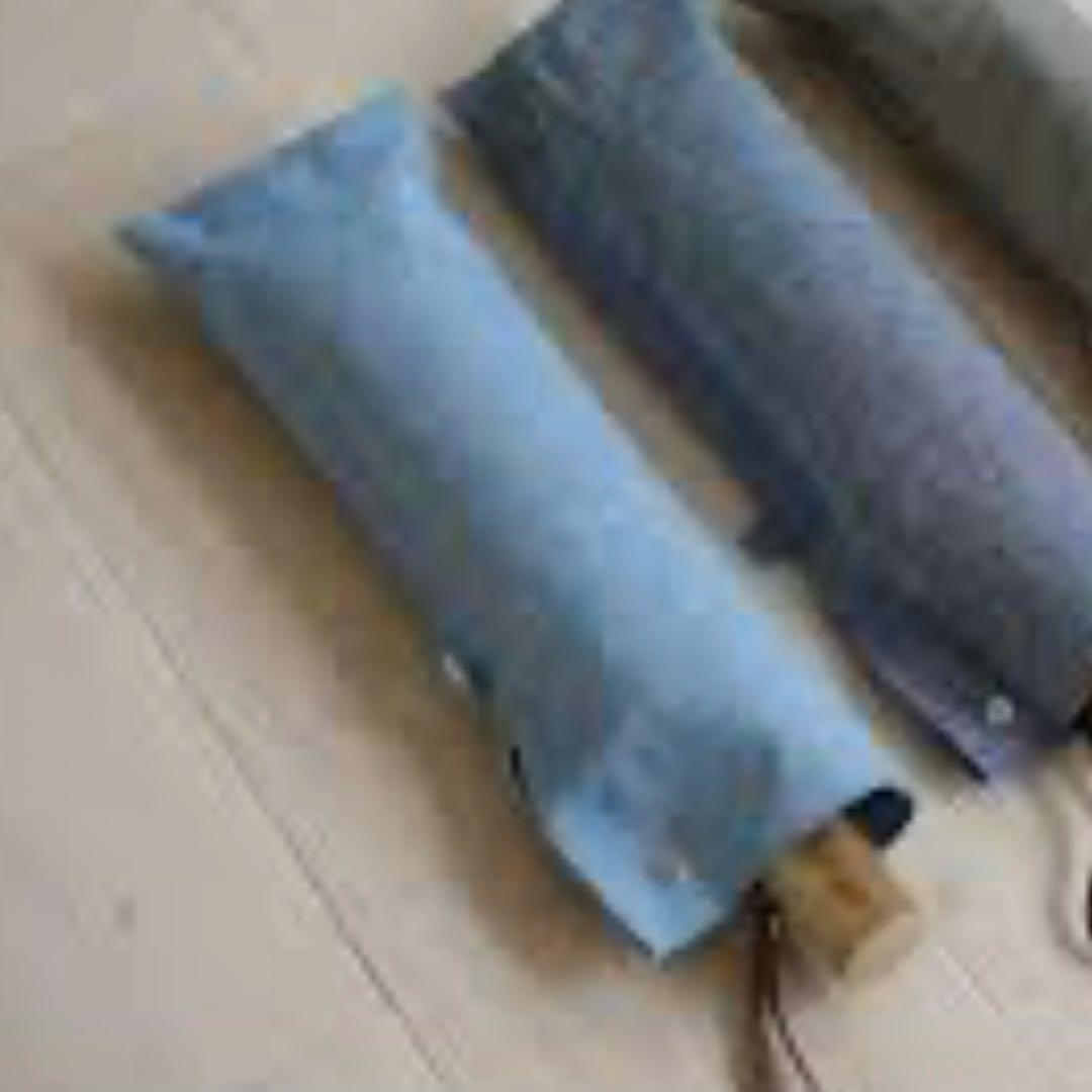 ikkuu　小宮商店晴雨兼用男女兼用　折りたたみ傘新シャンブレーシェード