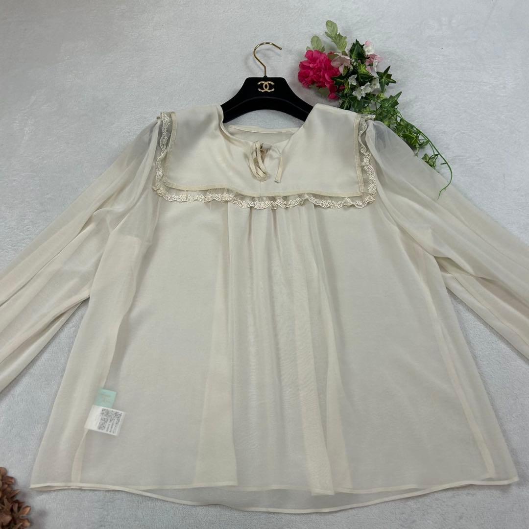 K688 新品未使用 2XL フランシュリッペ シアー ブラウス レディース