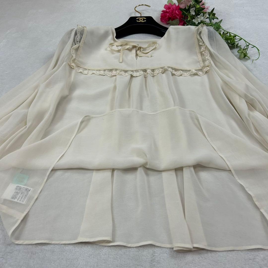K688 新品未使用 2XL フランシュリッペ シアー ブラウス レディース