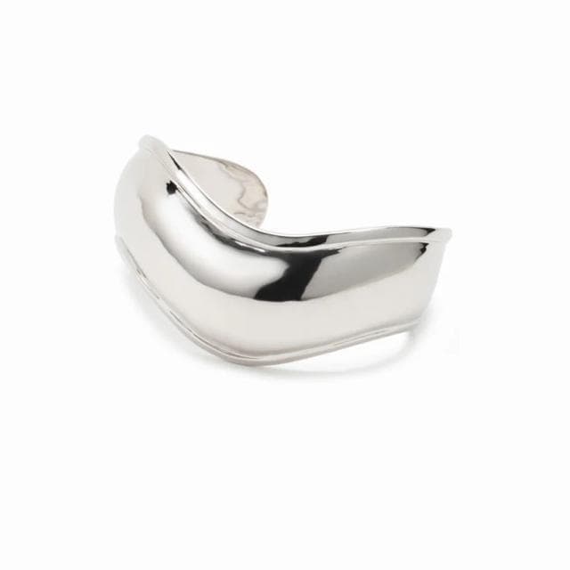 JAMIRAY ジャミレイ Wavy Silver Bangle カフバングル