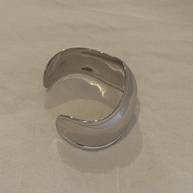 JAMIRAY ジャミレイ Wavy Silver Bangle カフバングル