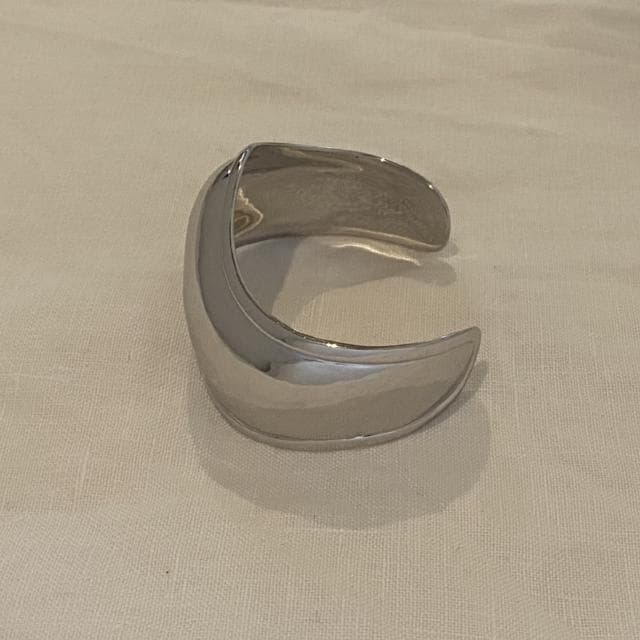 JAMIRAY ジャミレイ Wavy Silver Bangle カフバングル