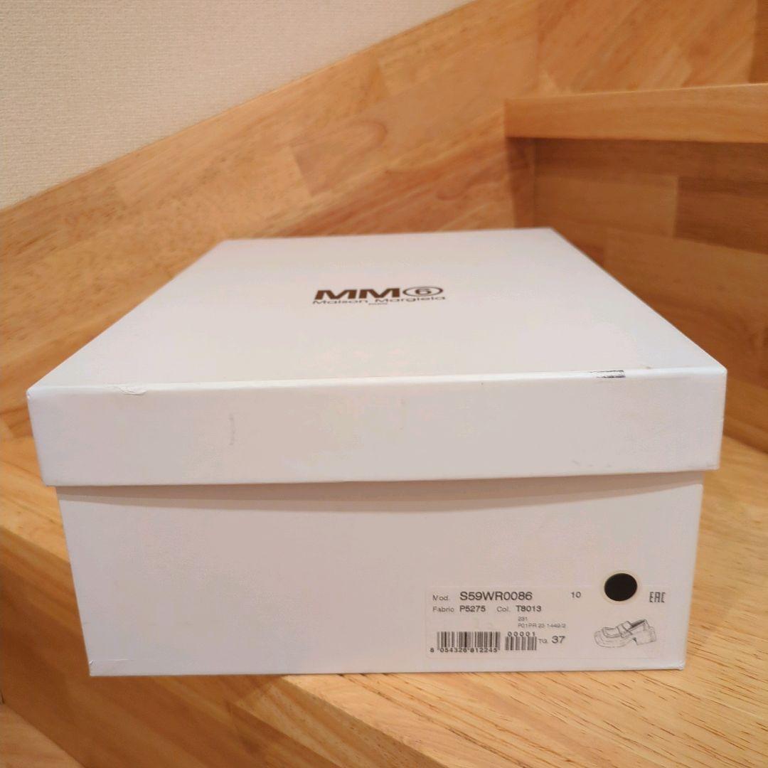 MM6 マルジェラ スクエアトゥ ローファー ブラック 37サイズ