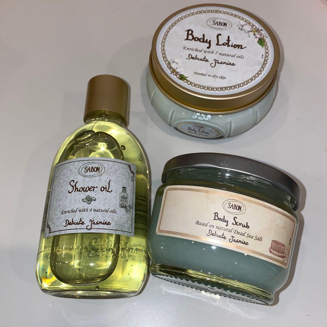 SABON サボン デリケートジャスミン ボディケア 3点セット