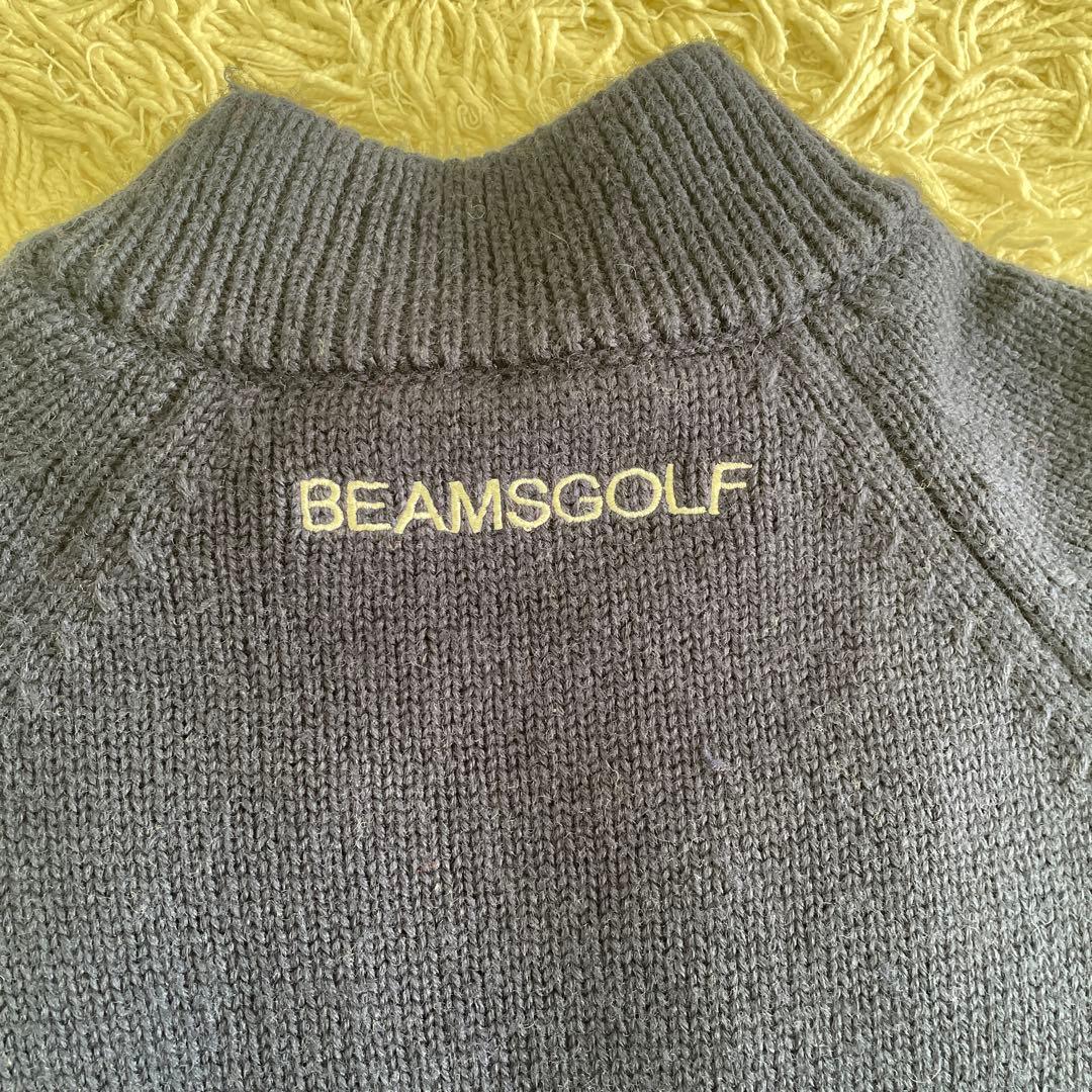 BEAMS GOLF ネイビー ダウンセーター