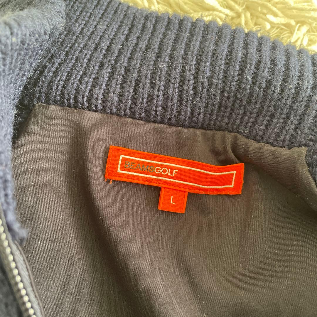 BEAMS GOLF ネイビー ダウンセーター