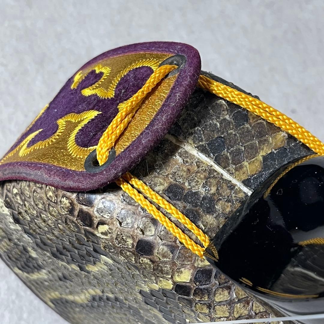 三線 本皮 強化張り 本革 蛇皮 蛇革 沖縄 三味線 琉球 ハードケース