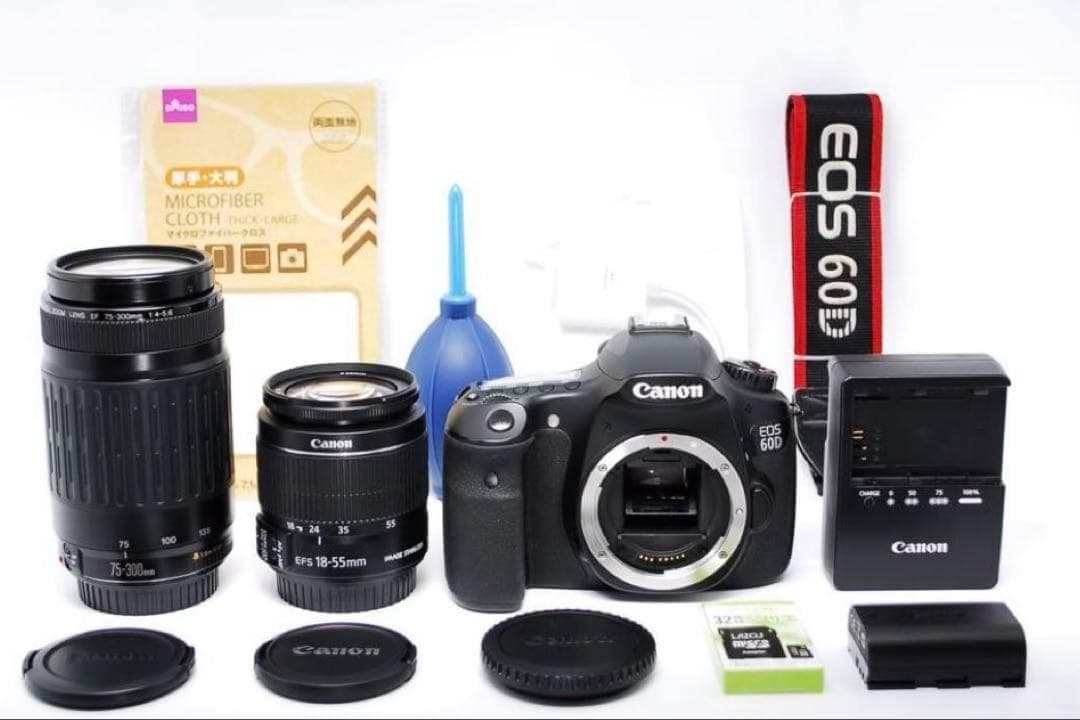 ショット数わずか521回✨Canon EOS 60D✨ダブルレンズセット✨