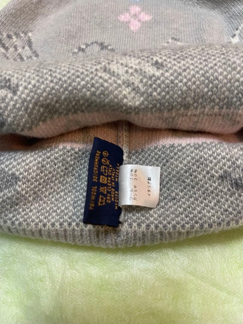 N*M様 ルイビトン_グレー ニット帽 ロゴ入り