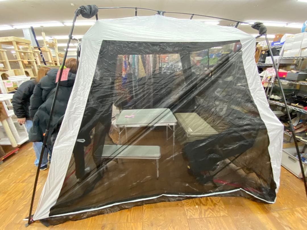 フィールドア　キャノピー付きワンタッチスクリーンテント　UVカット