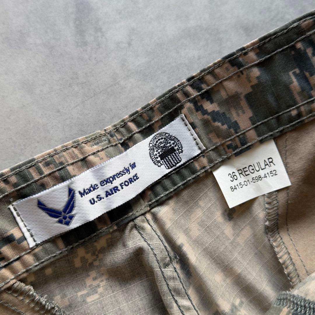 デッドストック 00s 米軍USAF ABU デジタルタイガーカモカーゴパンツ