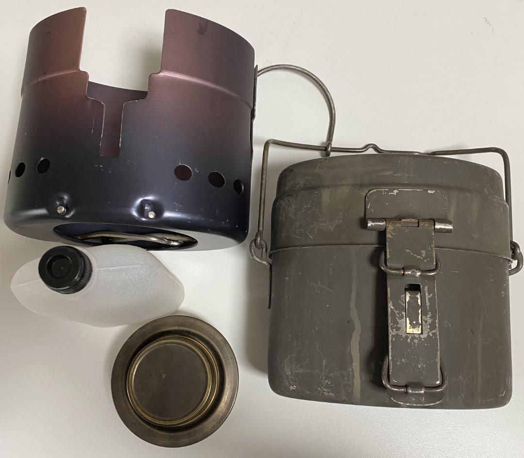 ステンレス製スウェーデン軍用飯盒フルセット