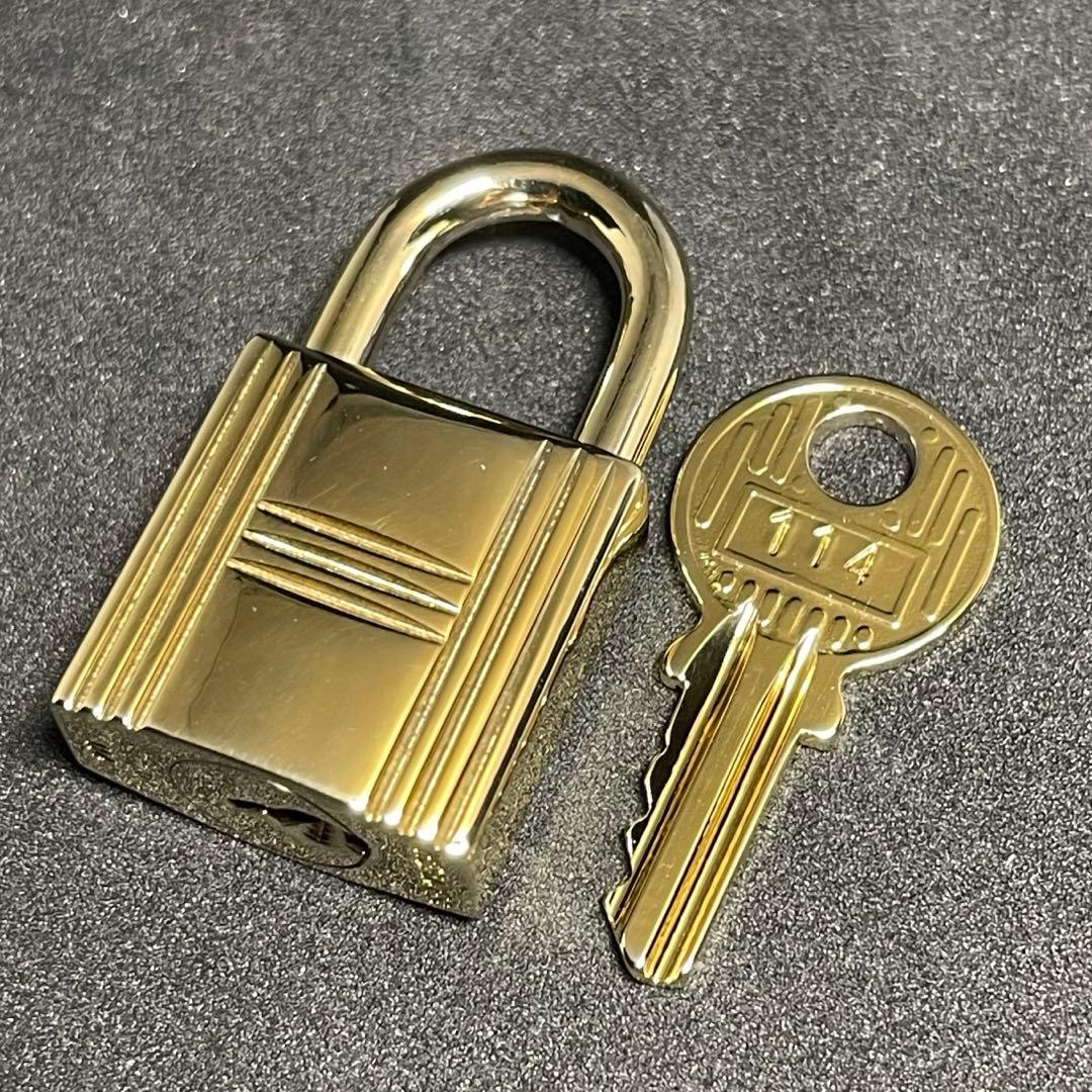 【美品】エルメス K24ゴールドメッキ パドロック カデナ リペア品 114番2