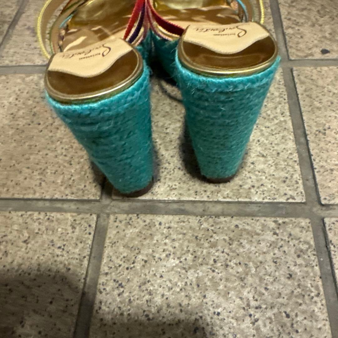 Christian Louboutin エスパドリーユ カラフル ウェッジヒール