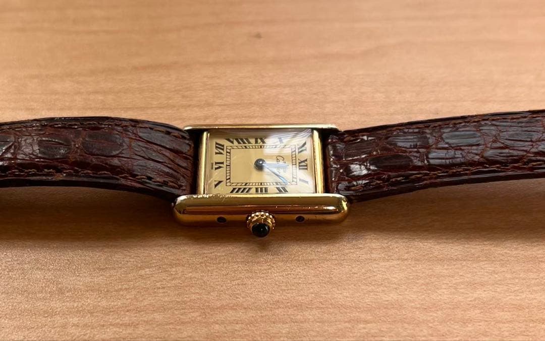 メンテ済！カルティエ　マストタンクSMヴェルメイユ　クォーツ