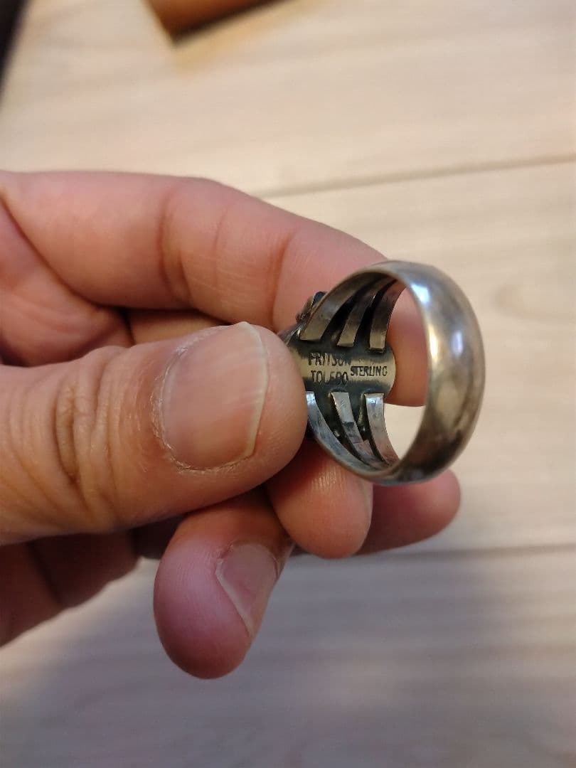 ナバホ族　フリッツォントレド　オールドローンマウンテン　リング