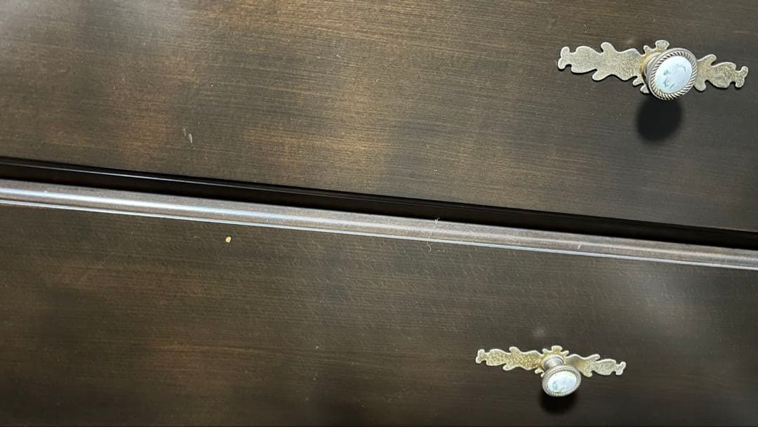 ダークブラウン 5段チェスト