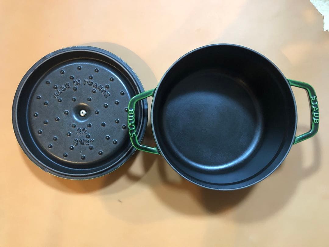 STAUB LA COCOTTE バジルグリーン ストウブ　22cm