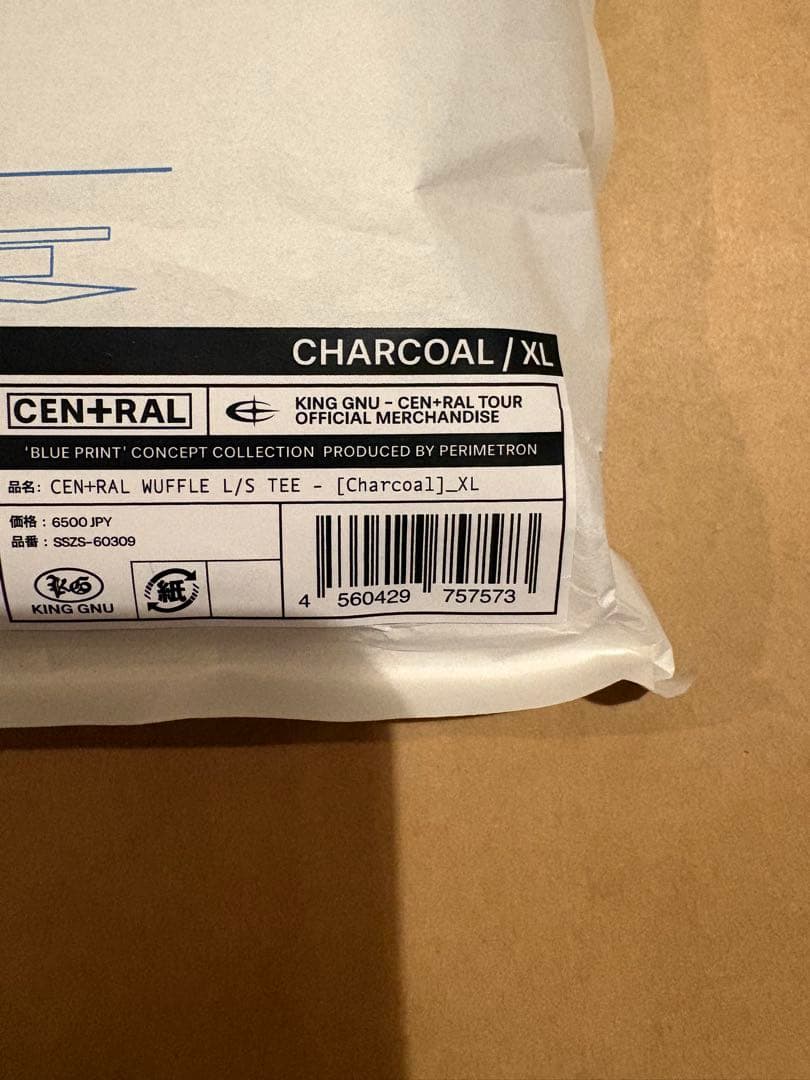 【新品未開封】CEN+RAL WUFFLE L/S TEE [チャコール]XL