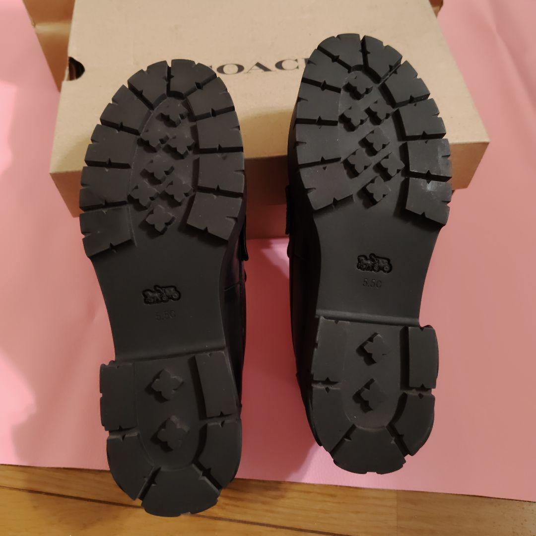 COACH ブラック ローファー