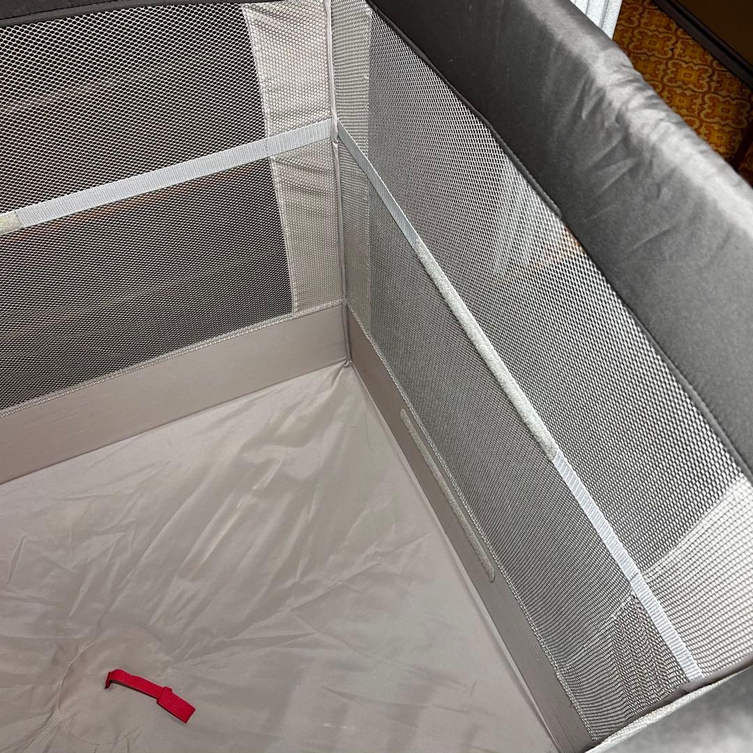 美品 アップリカ ココネル　ココア ベビーベッド 出産準備 新生児