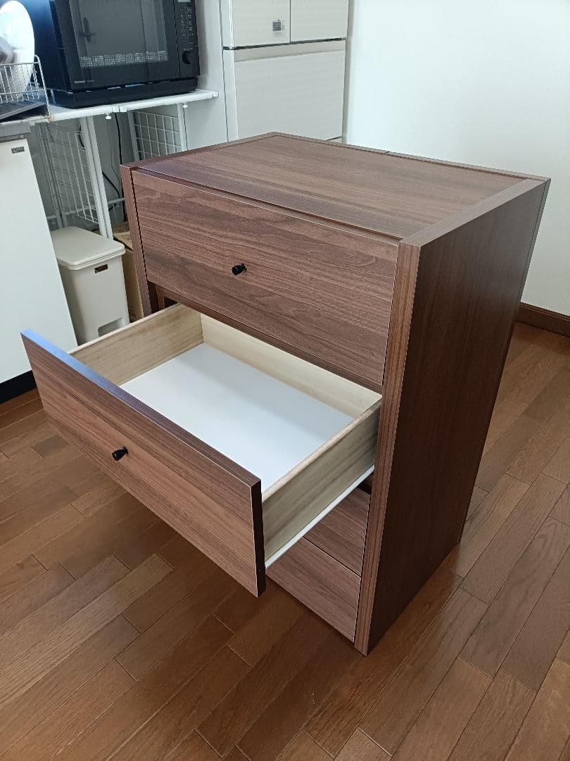 横幅可変式4段チェスト