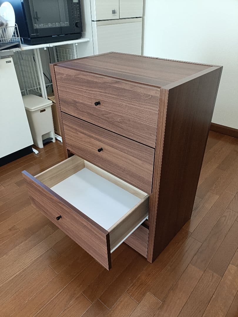 横幅可変式4段チェスト