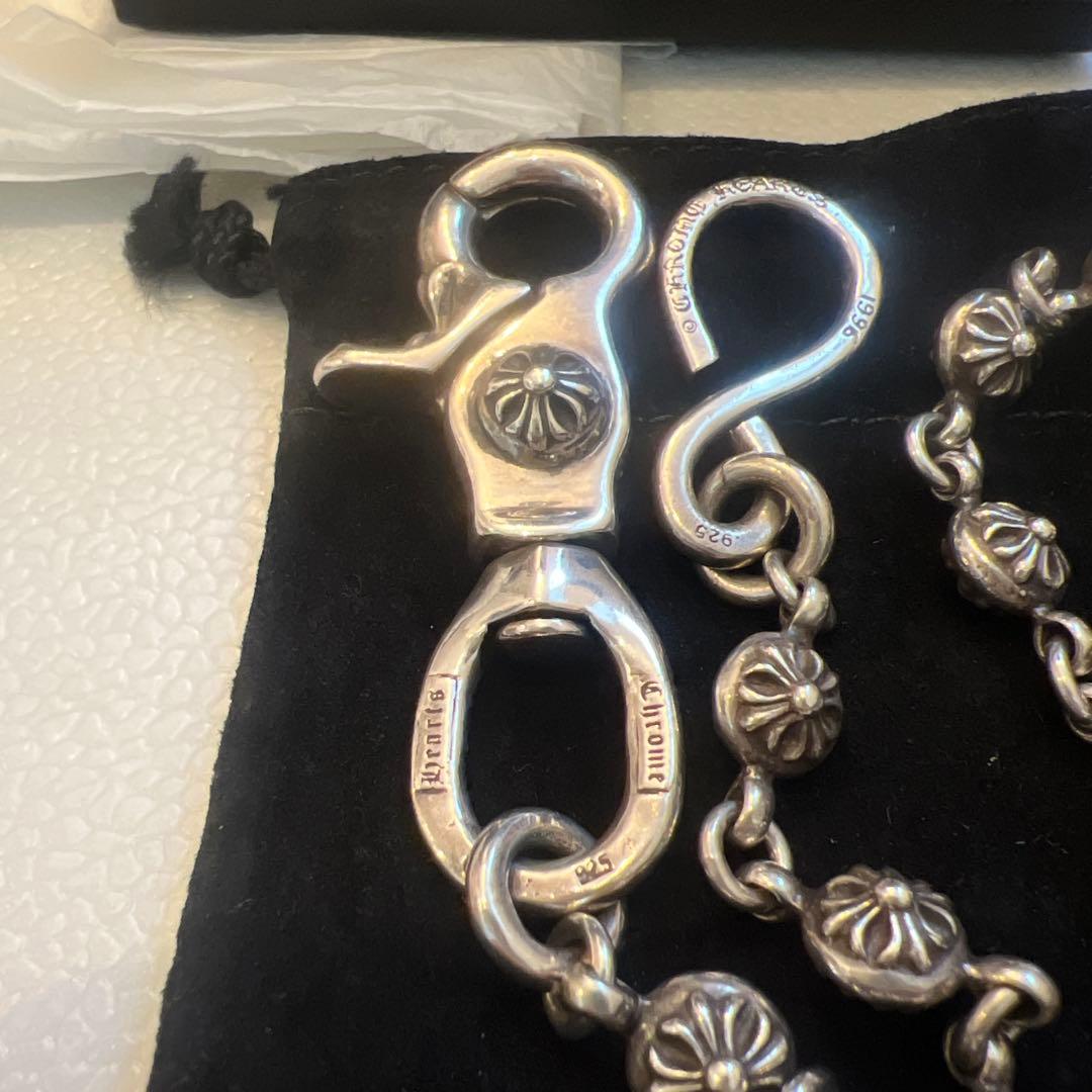 M*6様 CHROME HEARTS 1クリップ2クロスボールウォレットチェーン