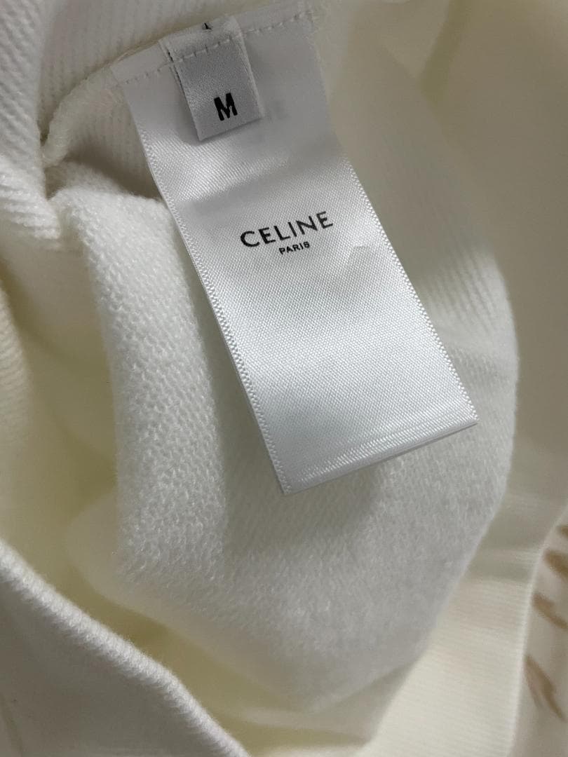 ホワイト/即発送 セリーヌ スウェット Celine 長袖