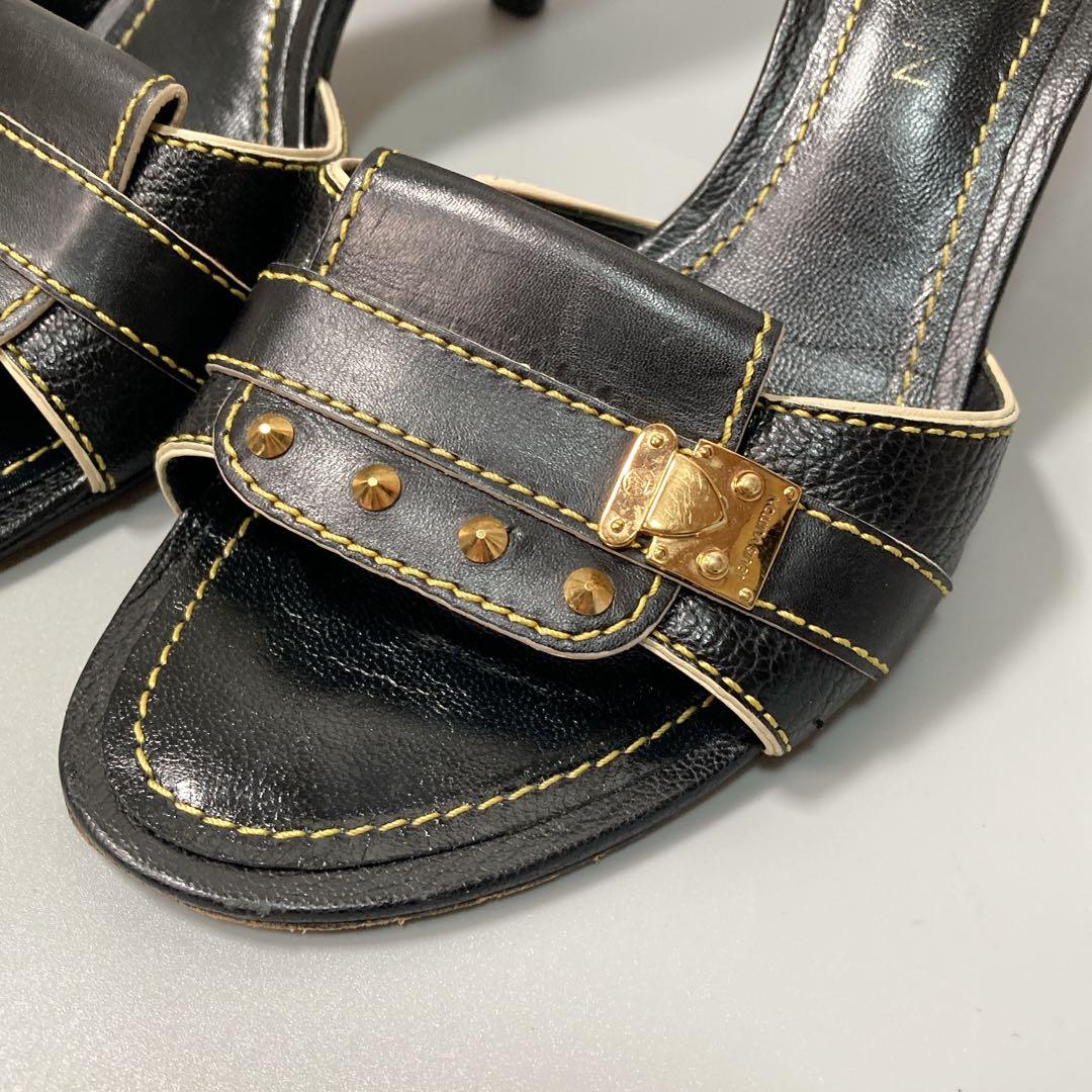 ルイヴィトン ミュール スタッズ ゴールド金具 37