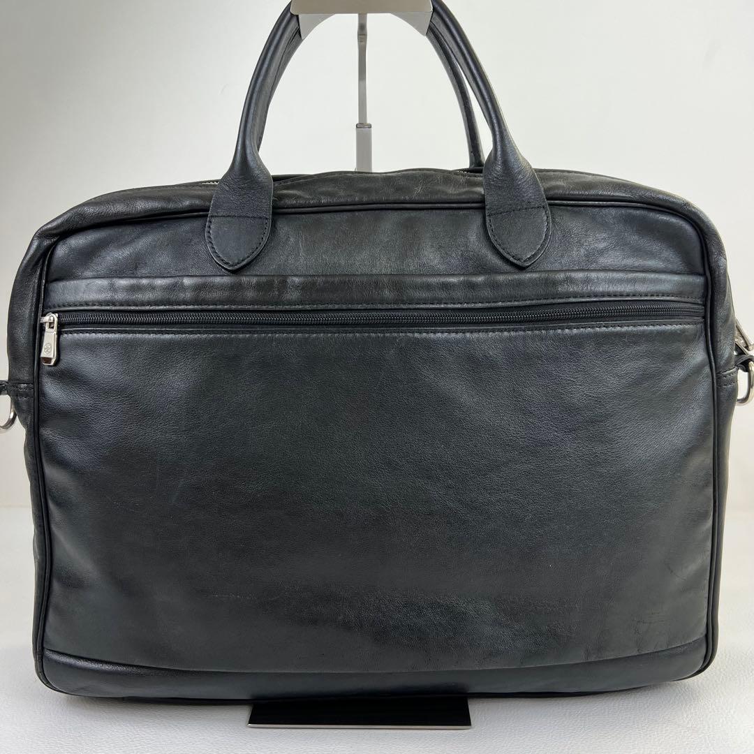 【2way✨】ロンシャン ビジネスバッグ ブリーフケース レザー A4可 黒