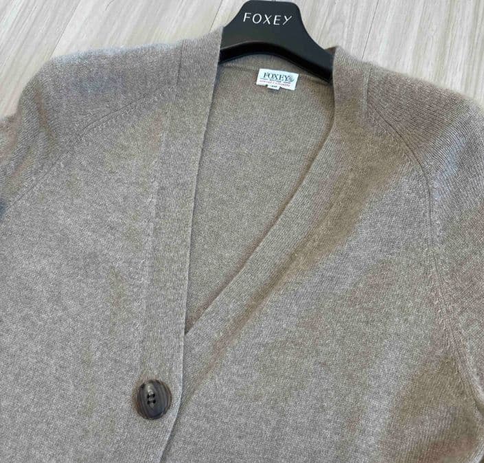 フォクシー　カシミヤ100%　カーディガンワンピースセット