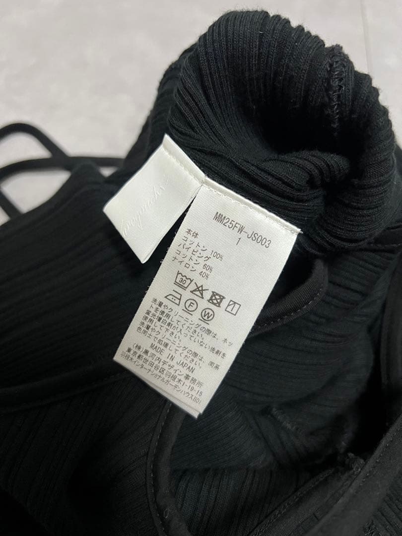 Mame Kurogouchi Cotton2wayDress ランダムリブ