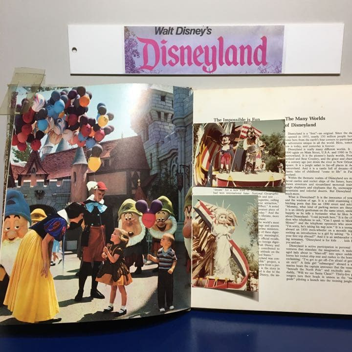 Walt Disney’s Disneyland 公式写真集 1975-6発行