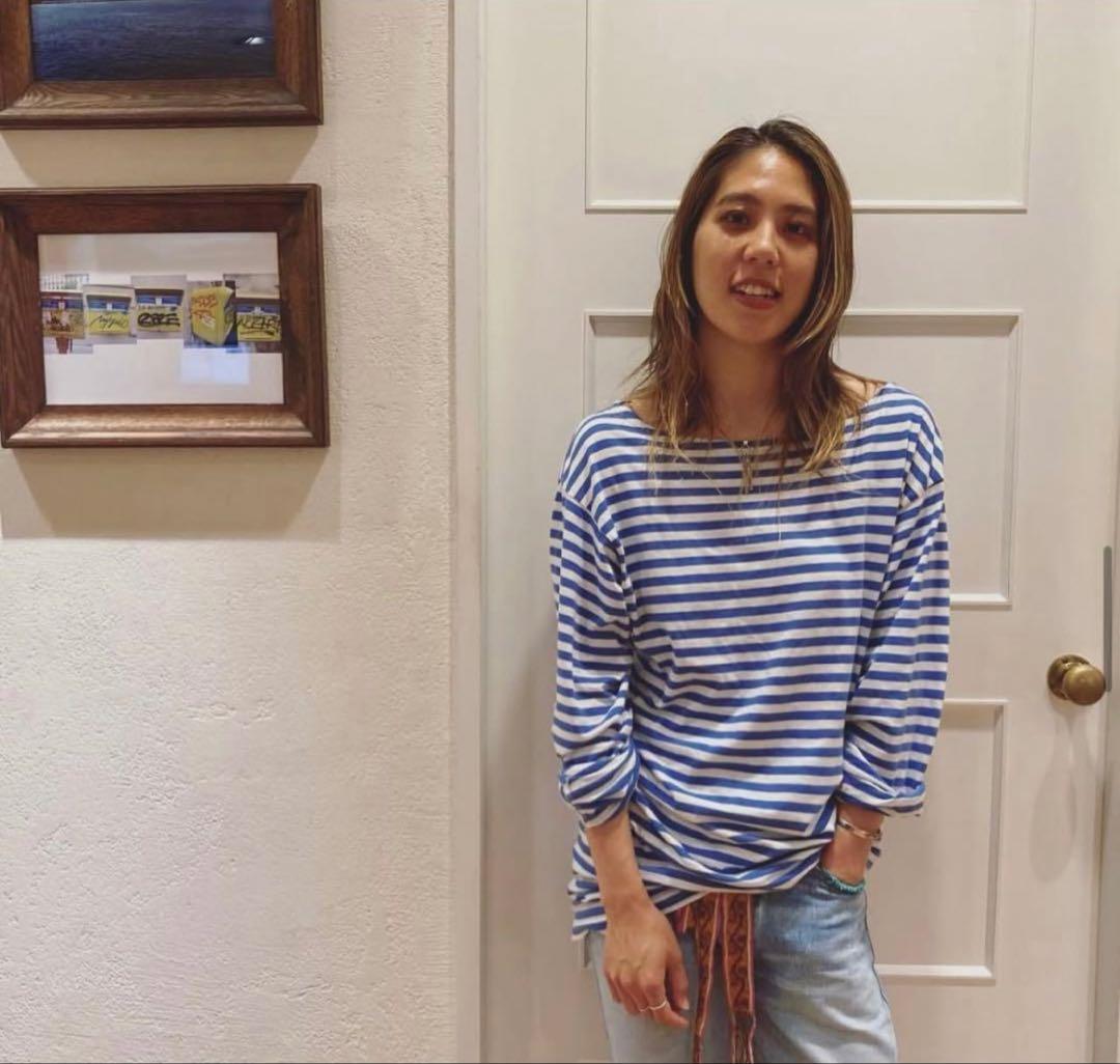 67nowos ボーダー　カットソー　長袖　nowos 完売品　人気アイテム