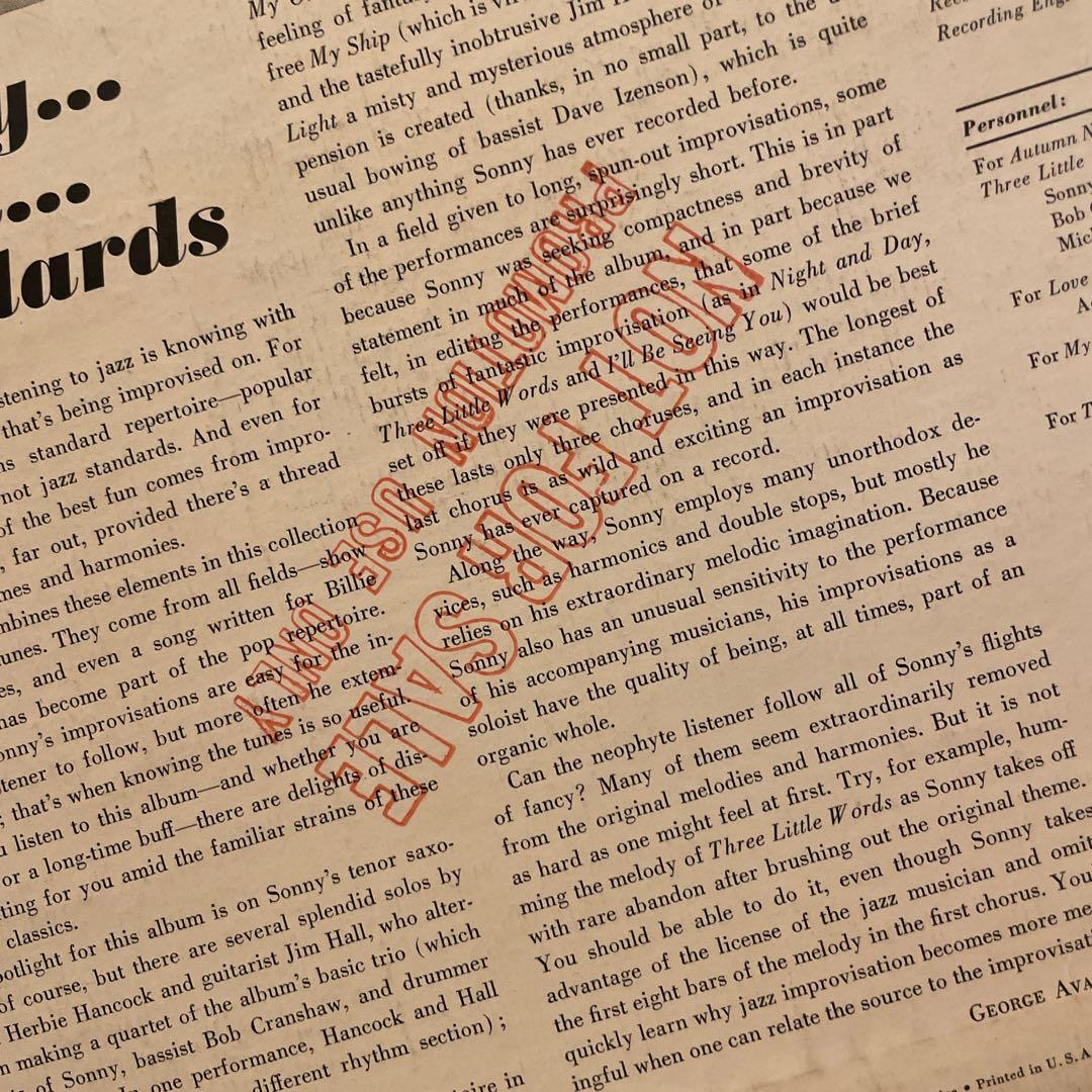 ソニーロリンズ USオリジナルMONO ニッパーラベル　DG ジャズ　レコード