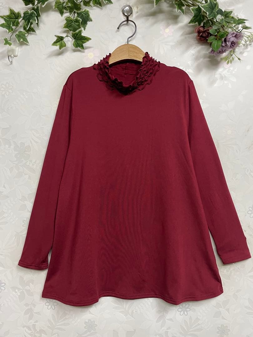 花245裏起毛AラインTU（ワイン・BK)/244かぐらやJK (CGY