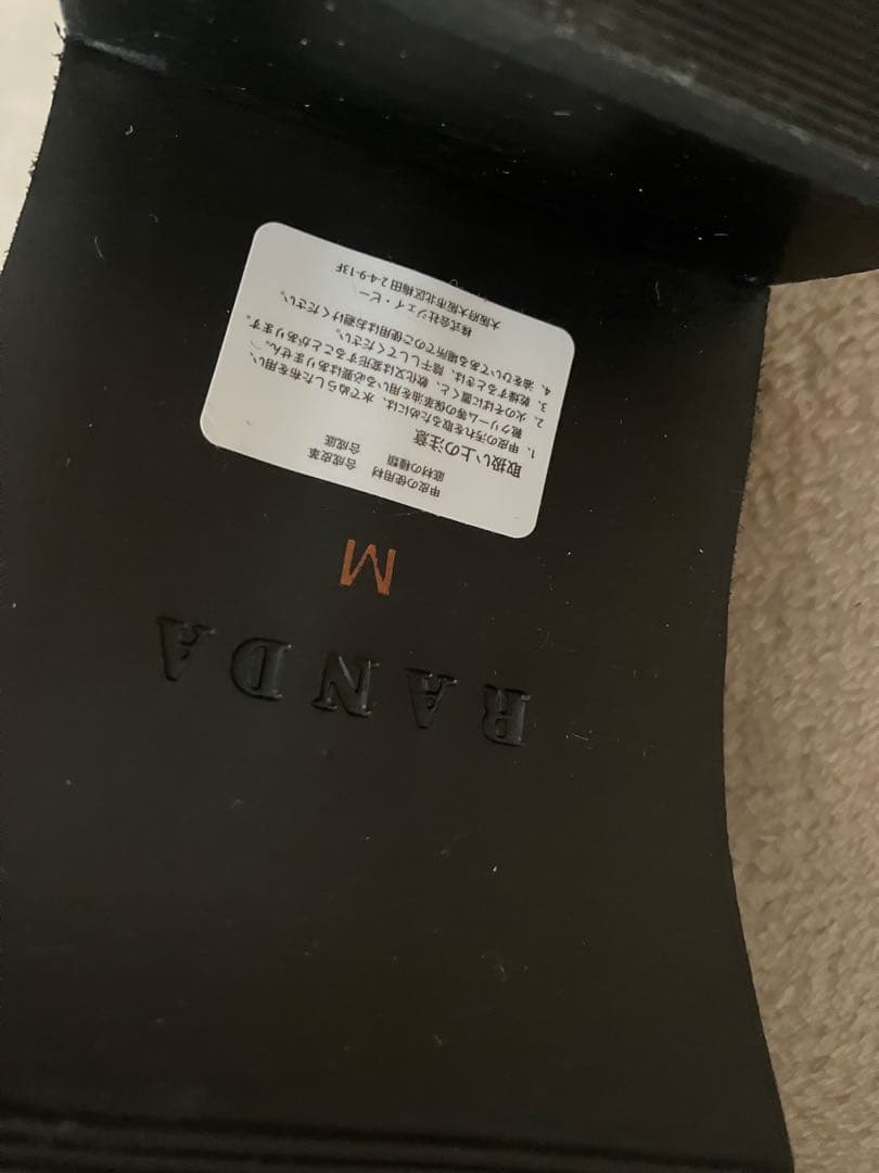 RANDAローファー【BLACK黒/Mサイズ】ランダ