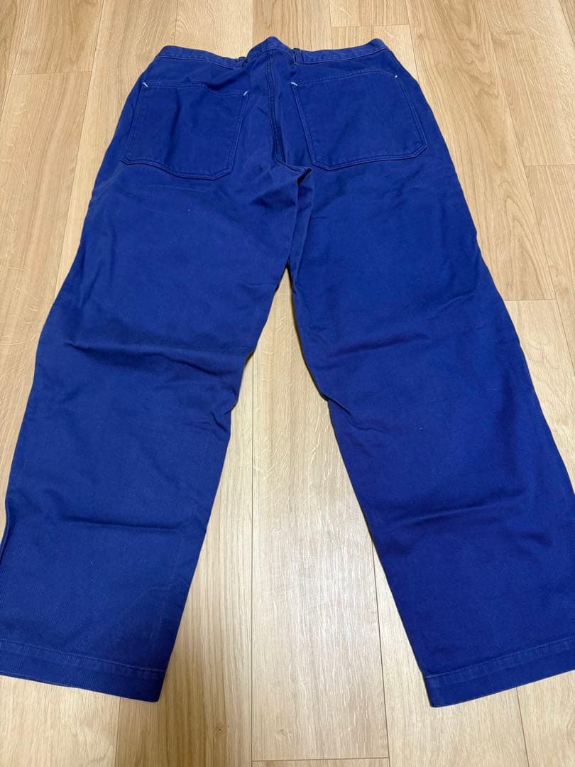 BONCOURA イングリッシュツイルインクブルーワークパンツ　ボンクラ 34