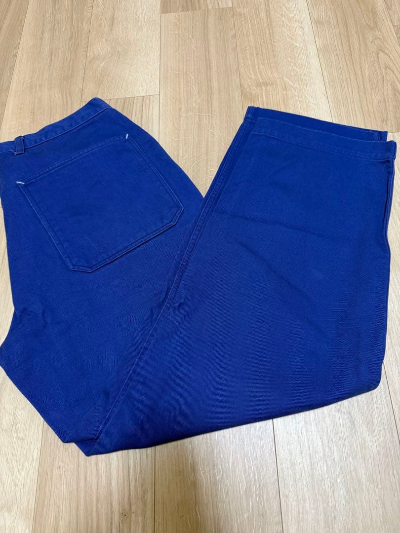 BONCOURA イングリッシュツイルインクブルーワークパンツ　ボンクラ 34